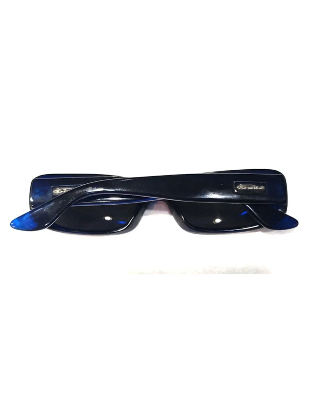 Bolle Small Blue Rectangle Polarized Gray Sunglasses